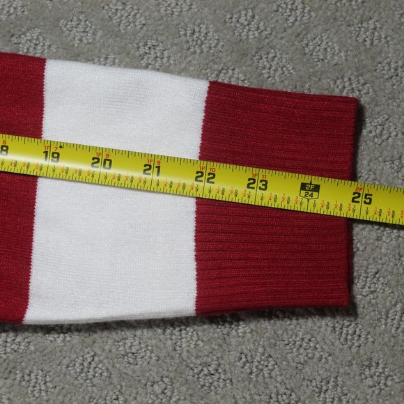 NWOT Red and White Striped Size XL Long Cardigan - Picture 6 of 6